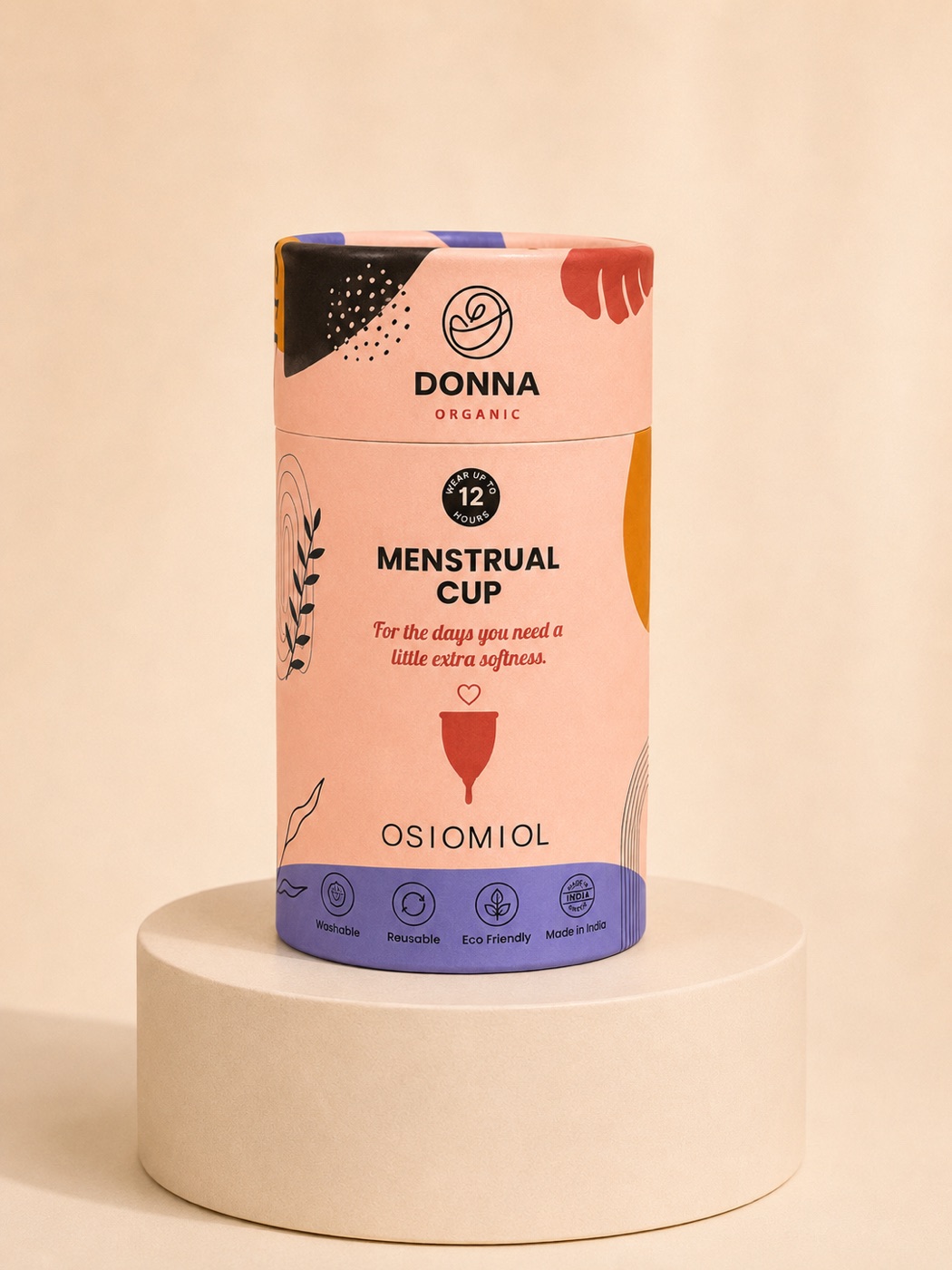 Donna menstrual cup with its box